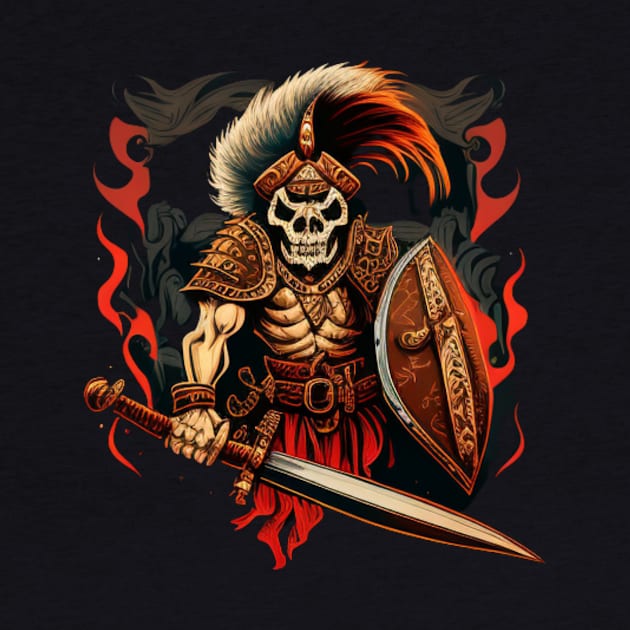 Skeleton warrior by Crazy skull